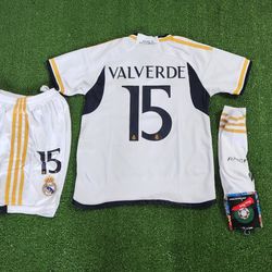 Real Madrid # 15 Valverde Soccer KID'S  set