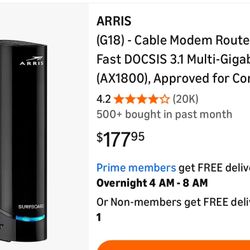 ARRIS (G18) - Cable Modem Router Combo