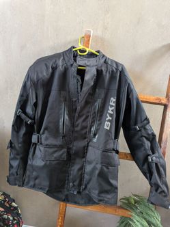 BYKR Black Textile Motorcycle Jacket small size