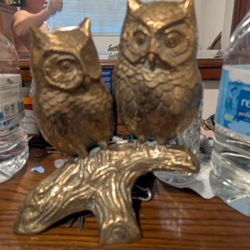 Brass Owl Vintage brass Vintage Brass Figure S. Large 