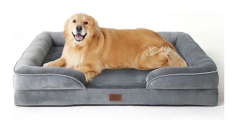 Bedsure Orthopedic XLPlus Dog Bed Extra Large with Removable Washable Cover 48" Classic Giant Dog Couch Sofa Waterproof, Comfy Bolster Sides, Nonslip