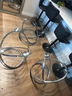 Glass Coffee Table Set