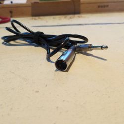 Mono 1/4" Male to XLR Male Cable - 5 ft