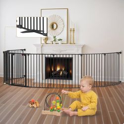 Kfvigoho Baby Gate 27.5"-199" Extra-Wide 8 Panels