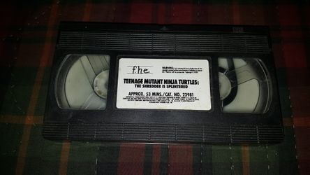 T.m.n.t. vhs tape
