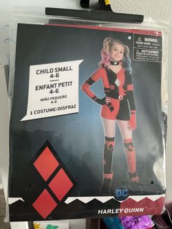 DC Harley Quinn Kids Halloween Costume Size 4-6