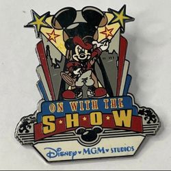 Disney MGM Studios Cast Member WDW On With The Show Director Mickey Pin