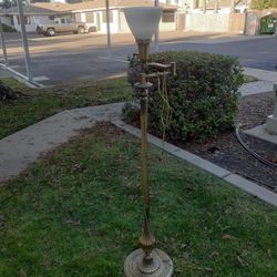 Vintage Brass Floor Lamp. $60 OBO. Selling For Church. 