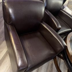 Leather Brown Chairs