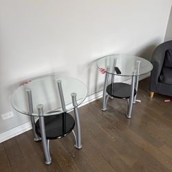 Modern side tables . Used but great condition
