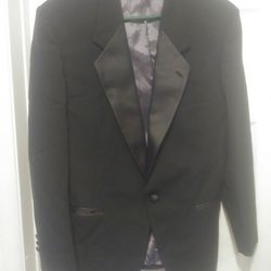 Christine Dior Black Tuxedo Jacket Size 44 Used