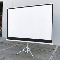 $60 (New) Tripod stand 100” projector screen 16:9 ratio projection home theater movie 87x49” view area 