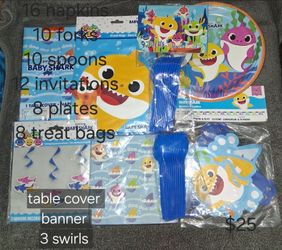Baby Shark Party Supplies Each Bundle $25