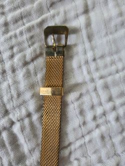 Gold Mesh Skinny Belt - Adjustable Buckle - 30" Length