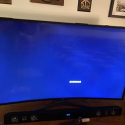 Samsung 50” 4K Curved Smart TV & Soundbar With Subwoofer 