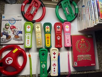 Wii controller set of all 7 plus extras