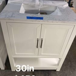 30in Bathroom Vanity With Top