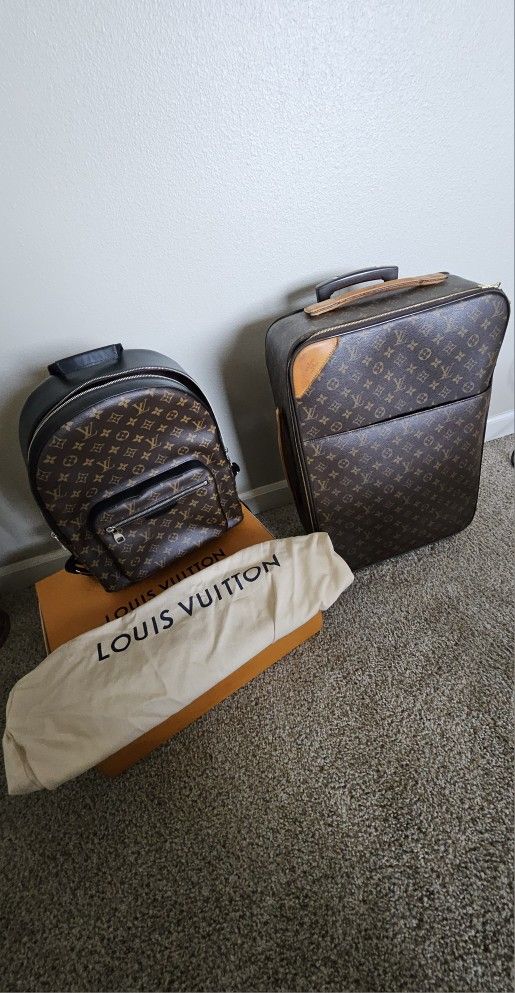 LV Backpack and Luggage Combo