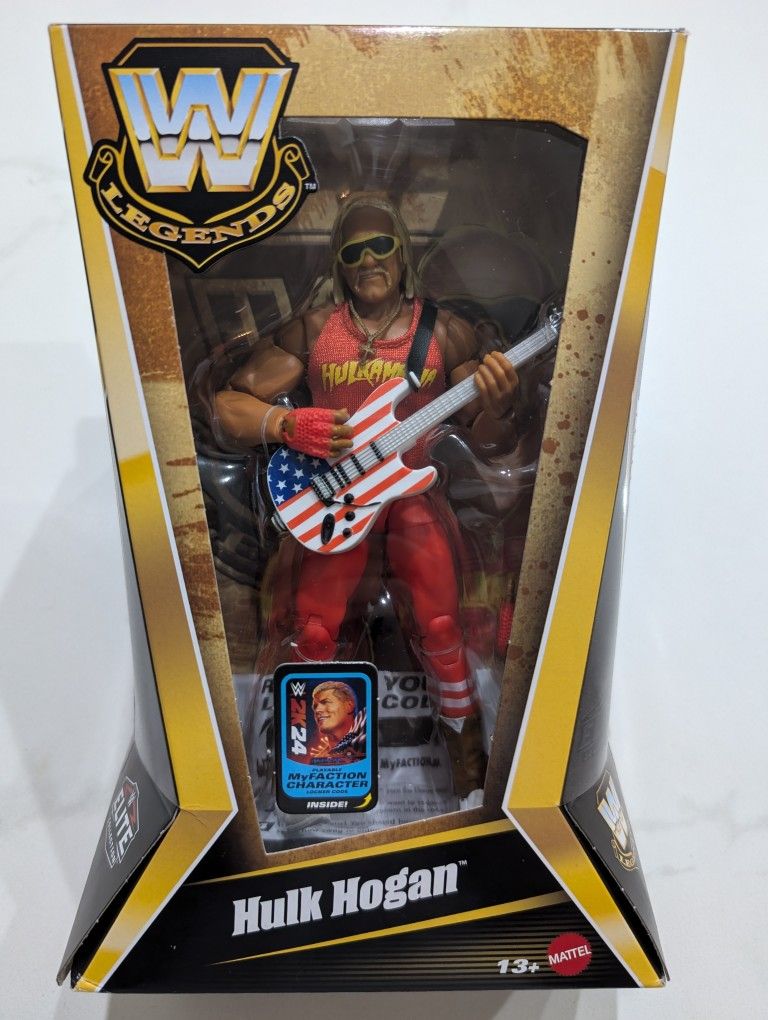 Hulk Hogan with Guitar WWE Legends Elite Collection Series 23 Action Figure 2024