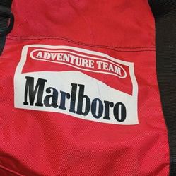 Vintage Marlboro Adventure Team Duffle  Bag Large 22" Red Travel Gym Bag