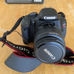 Canon EOS Rebel T3i W/18-55mm &55-250mm Lenses 