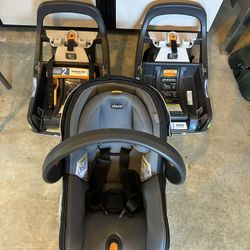 Chicco Fit2 Car Seat With 2 Bases