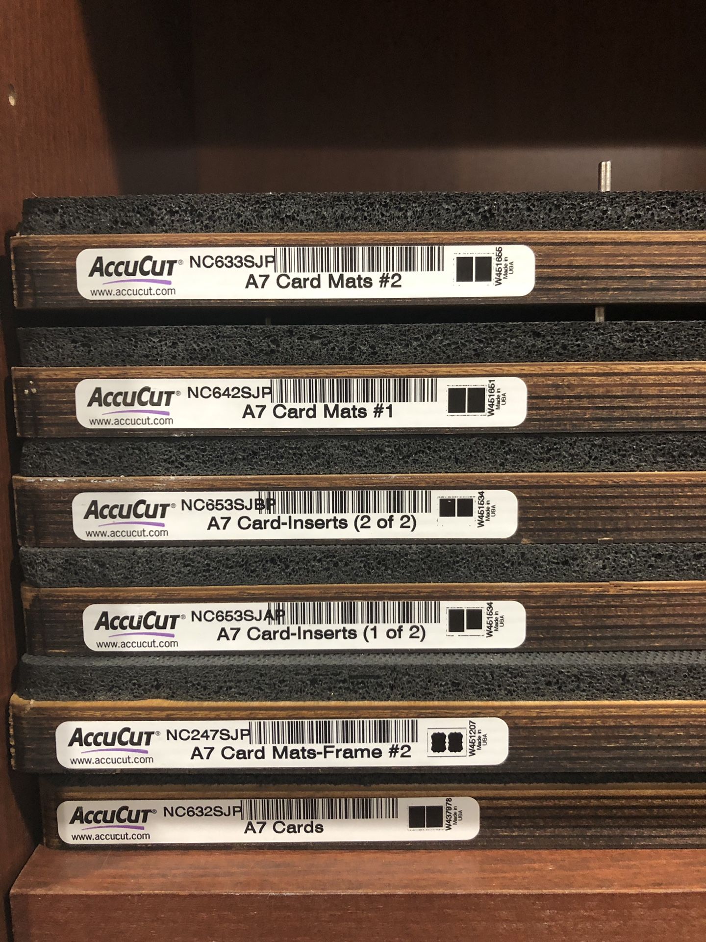 Accucut a7 die lot 6 pieces