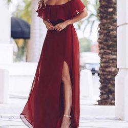 Long Split Dress 