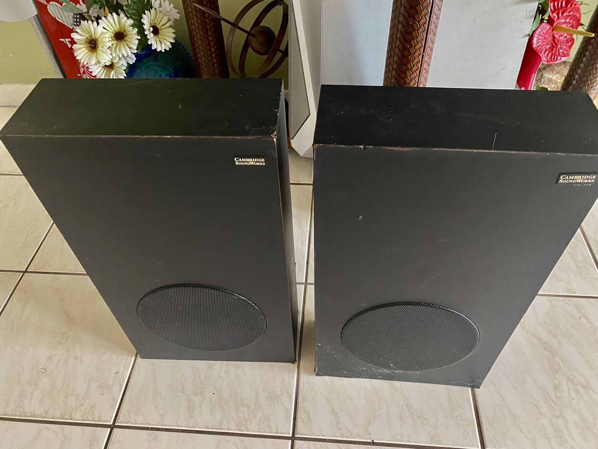 Cambridge speakers, subwoofers, drone