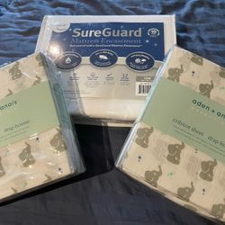 Crib Fitted Sheets + Encasement