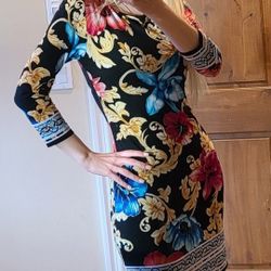 FLOWERS PATTERN DRESS