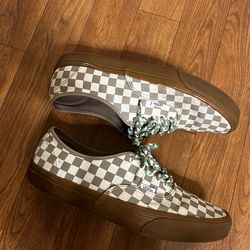 Vans Authentic Size 11.5 'Checkerboard - Moon Rock Gum'