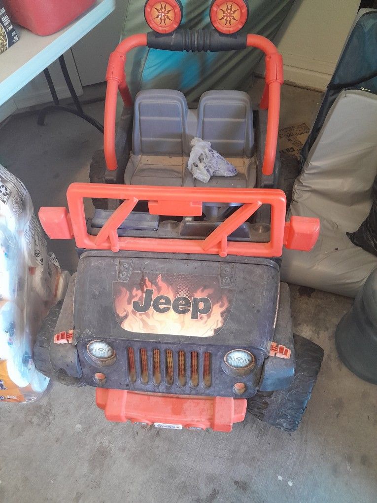 Flame Power Jeep For Kids