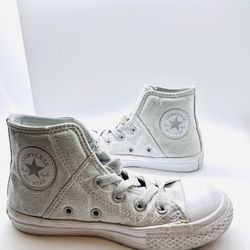 Converse All Star High Tops size 13 kids in sparkle glitter 