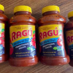 All These New RAGU Traditional Sauce Jars for 6$