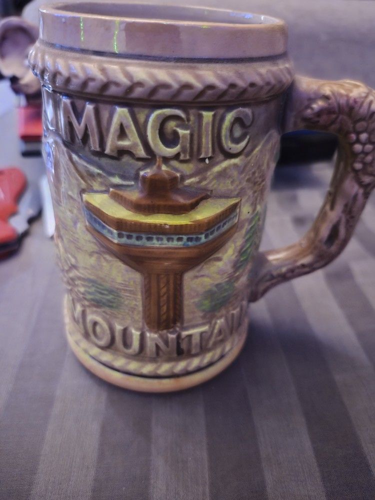 Vintage Magic Mountain Beer Mug