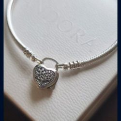 Pandora Locket Bracelet Sz 17, 19, 20