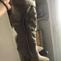 Long Light Brown Boots 