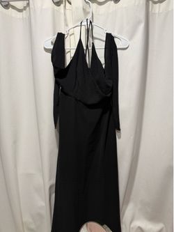 Flowy black dress with tie in the back small