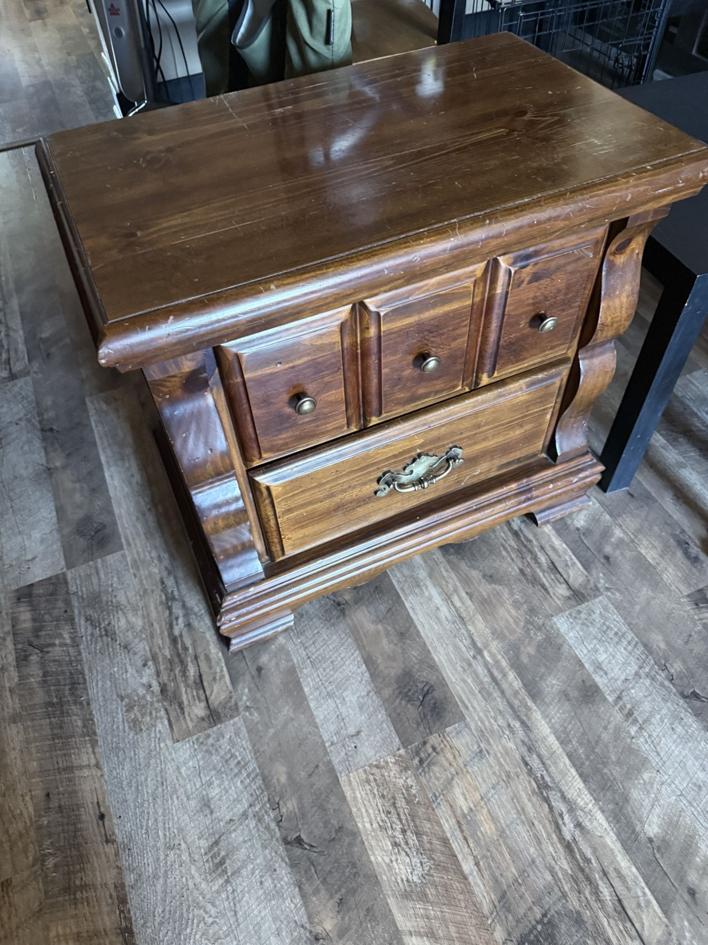 Side Table With Drawers + 2 IKEA Side Tables
