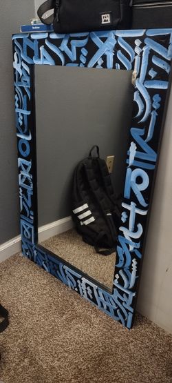 Custom Painted Art Mirror