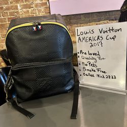 Louis Vuitton Black Backpack. Rare 