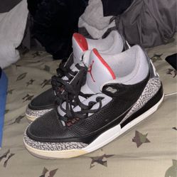 2018 Air Jordan 3s Black Cements Size 12