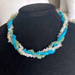 Vintage Necklace With 3 Kind Of Beads 