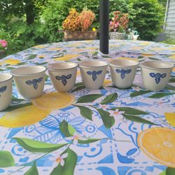 7 Pfaltgraff Stoneware Yorktowne Custard Cups