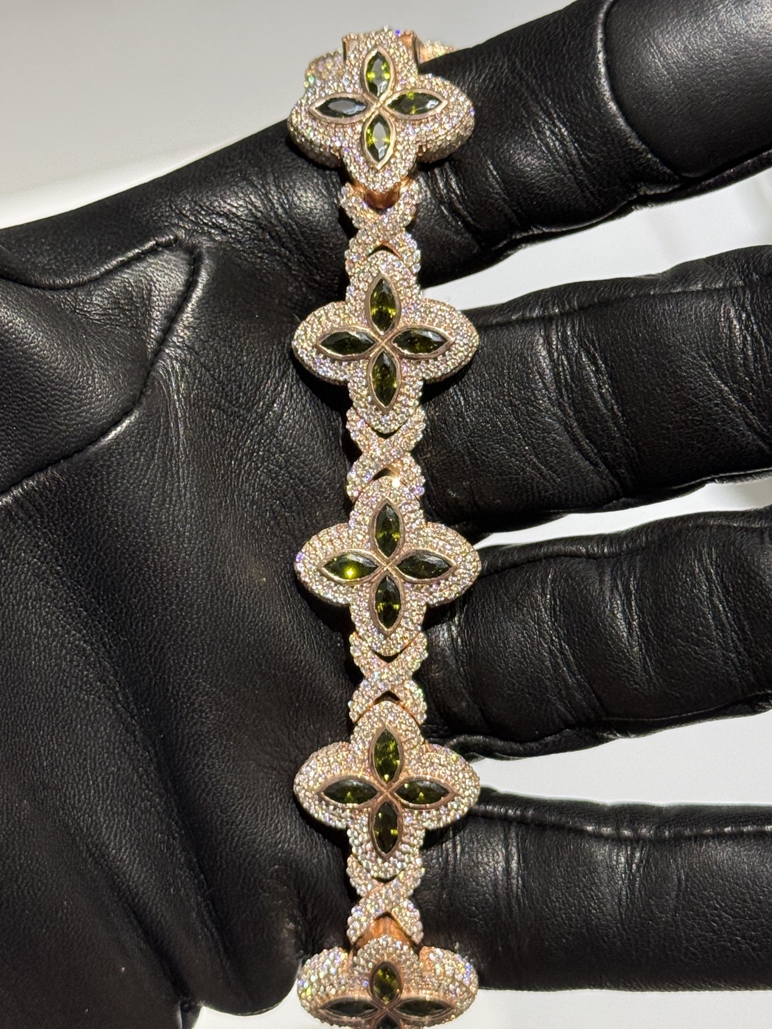 Moissanite Clover Bracelet Star Bracelet Custom Diamond Iced out Men’s Handset Bracelet