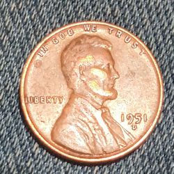 Rare 1951 Error Penny 