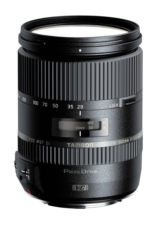 Tamron 28-300mm F/3.5-6.3 Di VC PZD Zoom Lens for Canon EF Cameras W/ UV Cover And HOOD