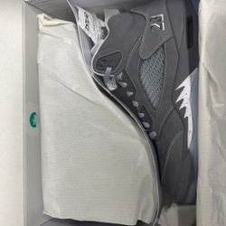 Jordan 5 Wolf Gray Size 9.5 