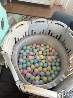 Kids Ball Pit with Pastel Play Balls